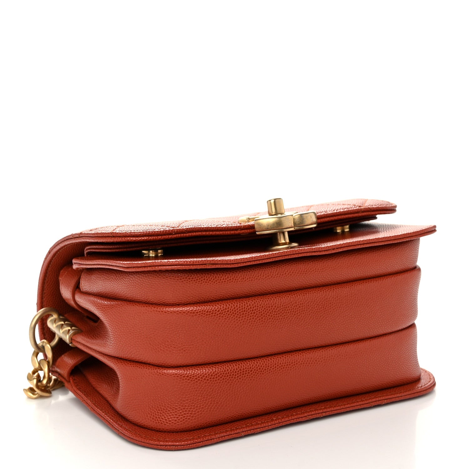 Chanel Caviar Mini Messenger Bag Brown 4 of 10