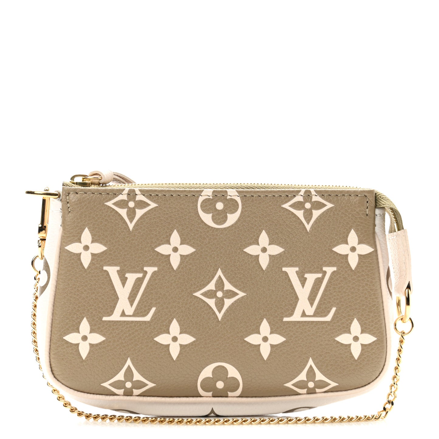 Empreinte Spring in the City Mini Pochette Accessories Kaki Beige Cream