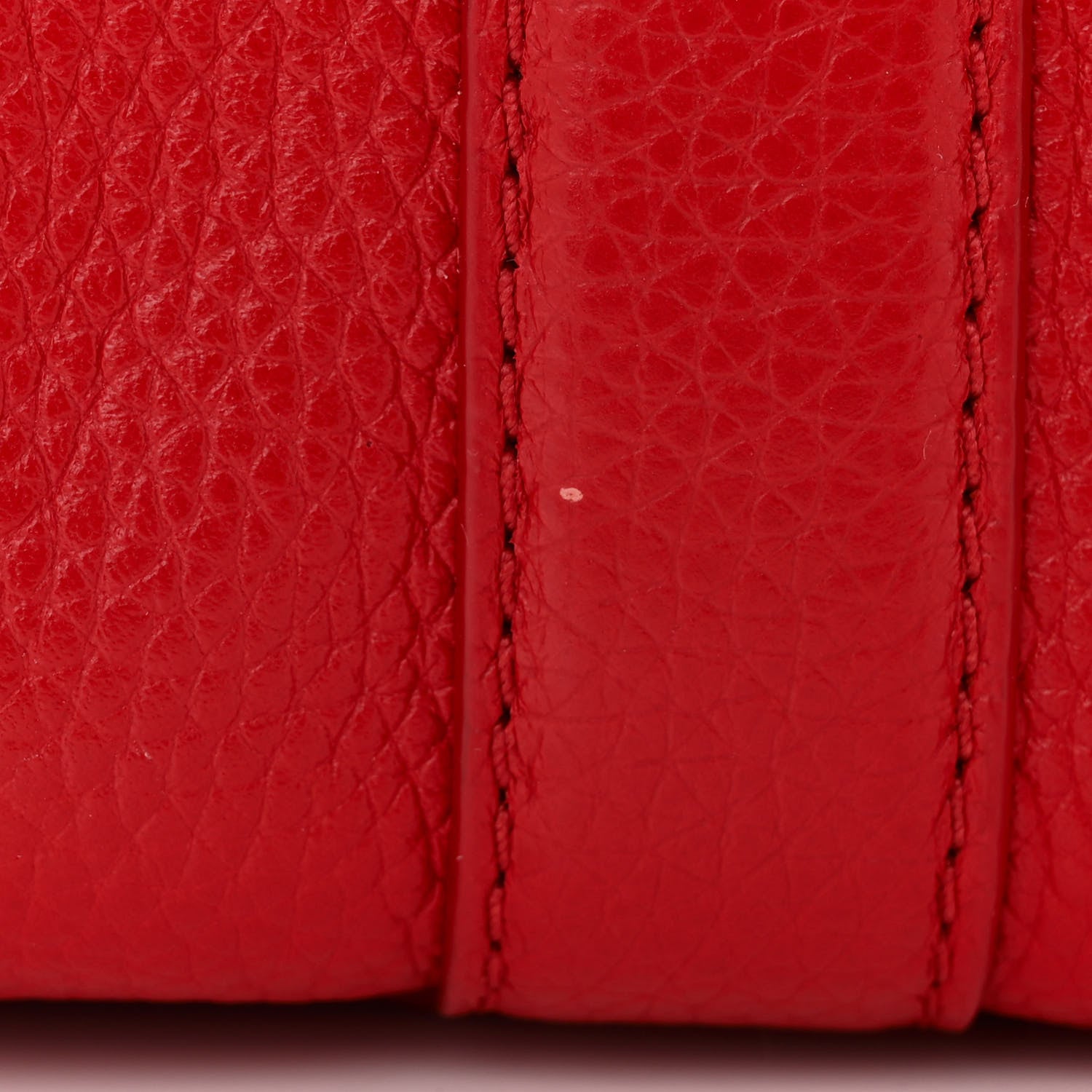 Marc Jacobs Grained Calfskin Mini The Tote Bag Red 11 of 11