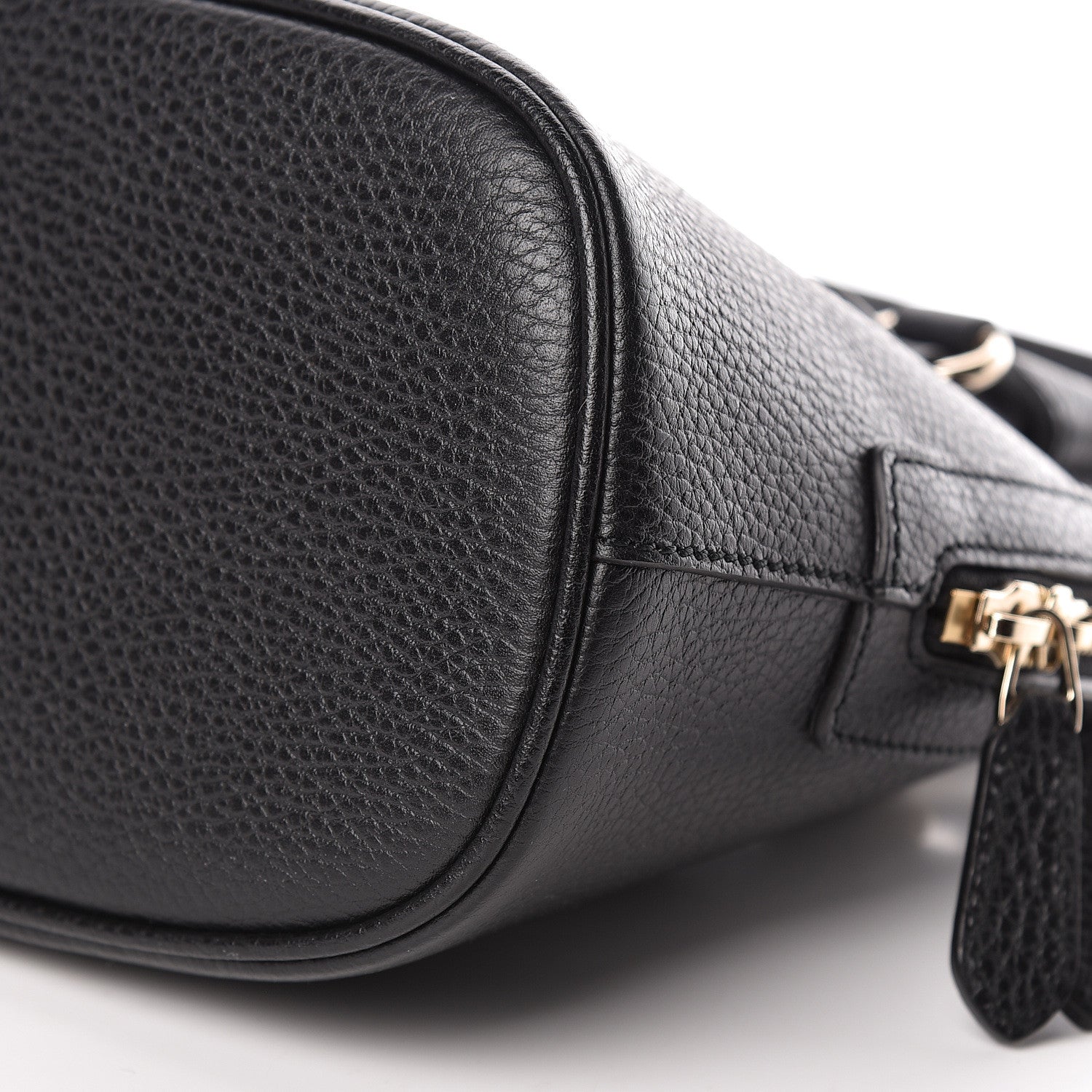Gucci Dollar Calfskin Small GG Charm Dome Bag Black 10 of 10