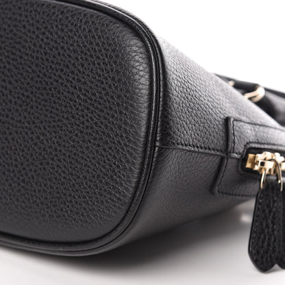 Gucci Dollar Calfskin Small GG Charm Dome Bag Black 10 of 10