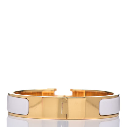 Hermes Enamel Narrow Clic Clac H Bracelet PM White 3 of 4