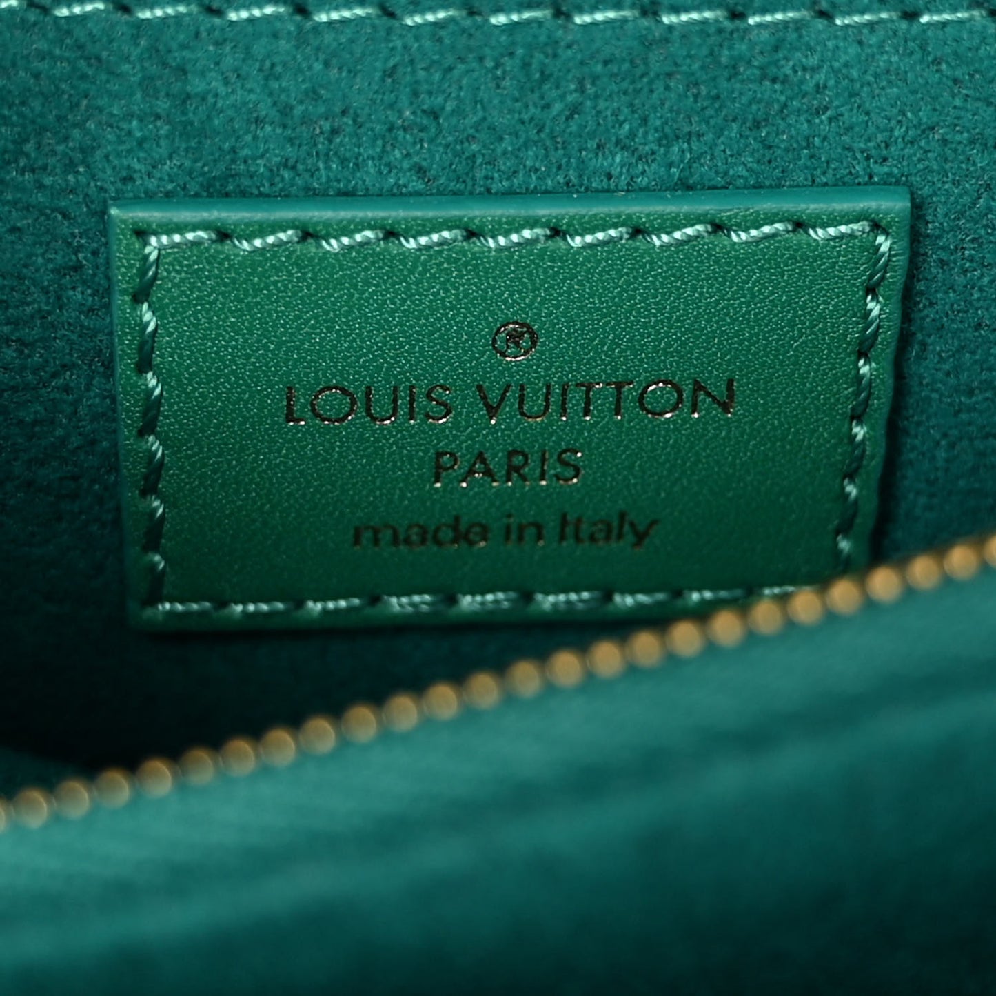 Calfskin New Wave Chain Bag MM NM Emerald