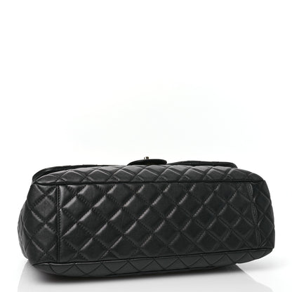 Chanel Calfskin Quilted Small XXL Travel Flap Bag Black 4 of 10