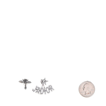 Christian Dior Palladium Crystal J'adior Earrings 2 of 6