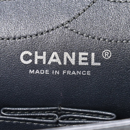 Chanel Metallic Calfskin Quilted 2.55 Reissue 227 Flap Charcoal 6 of 9