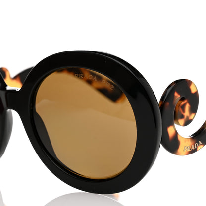 Prada Baroque Sunglasses SPR 27N Black Tortoise 7 of 9