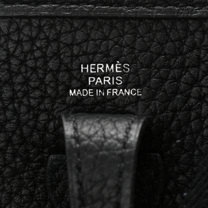 Hermes Taurillon Clemence Evelyne TPM Black 6 of 11