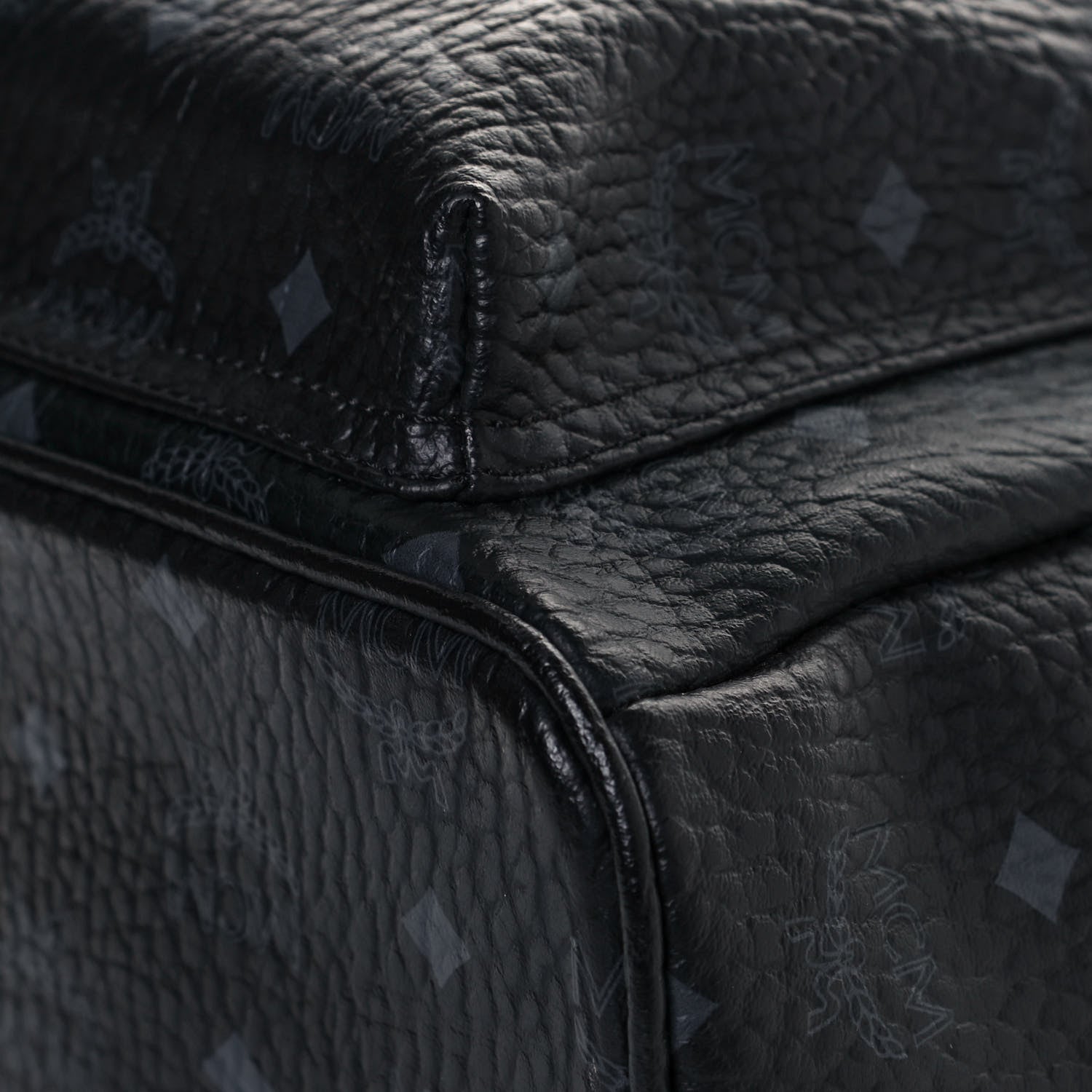 MCM Visetos Small Side Stud Stark Backpack Black 9 of 12