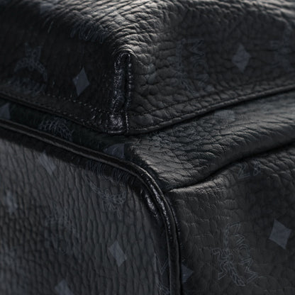 MCM Visetos Small Side Stud Stark Backpack Black 9 of 12