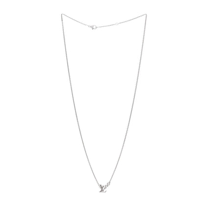 Louis Vuitton 18K White Gold Diamond Idylle Blossom LV Pendant Necklace 3 of 6