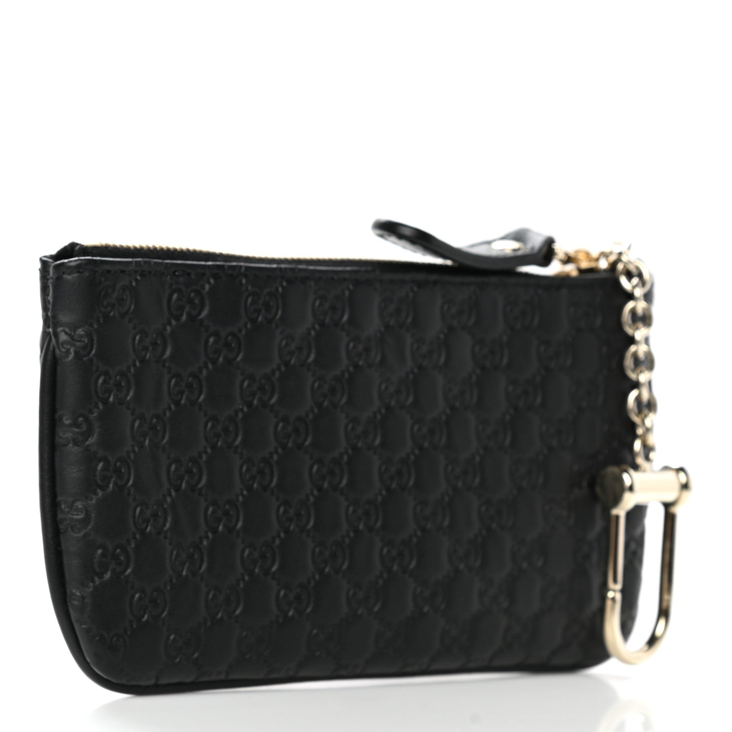Gucci Microguccissima Key Ring Coin Case Black 3 of 9
