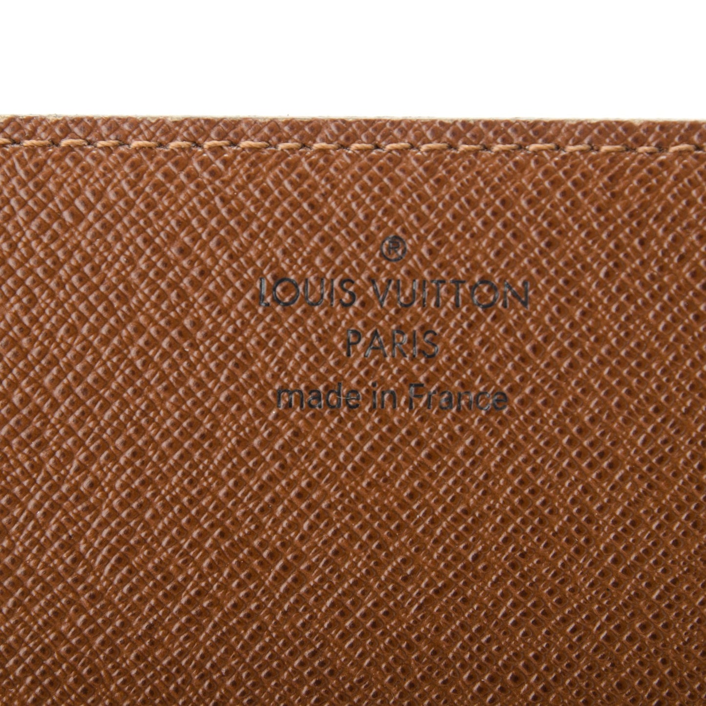Monogram Simple Checkbook Holder Wallet Cover