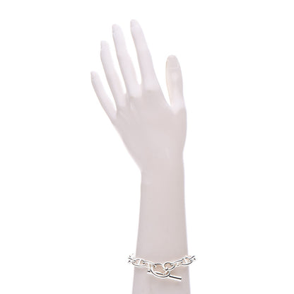 Hermes Sterling Silver Chaine d'Ancre Bracelet Small 22 2 of 7