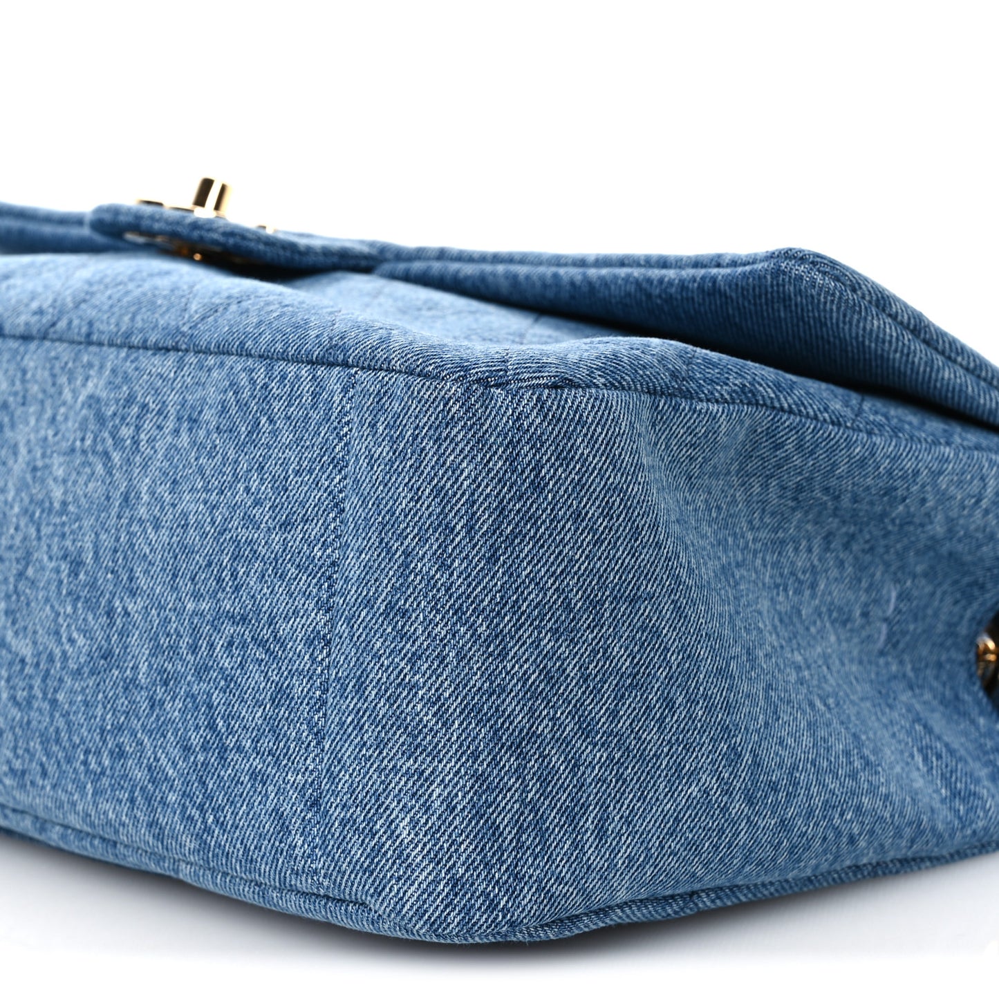Denim Small Souplissimo Maxi Flap Blue