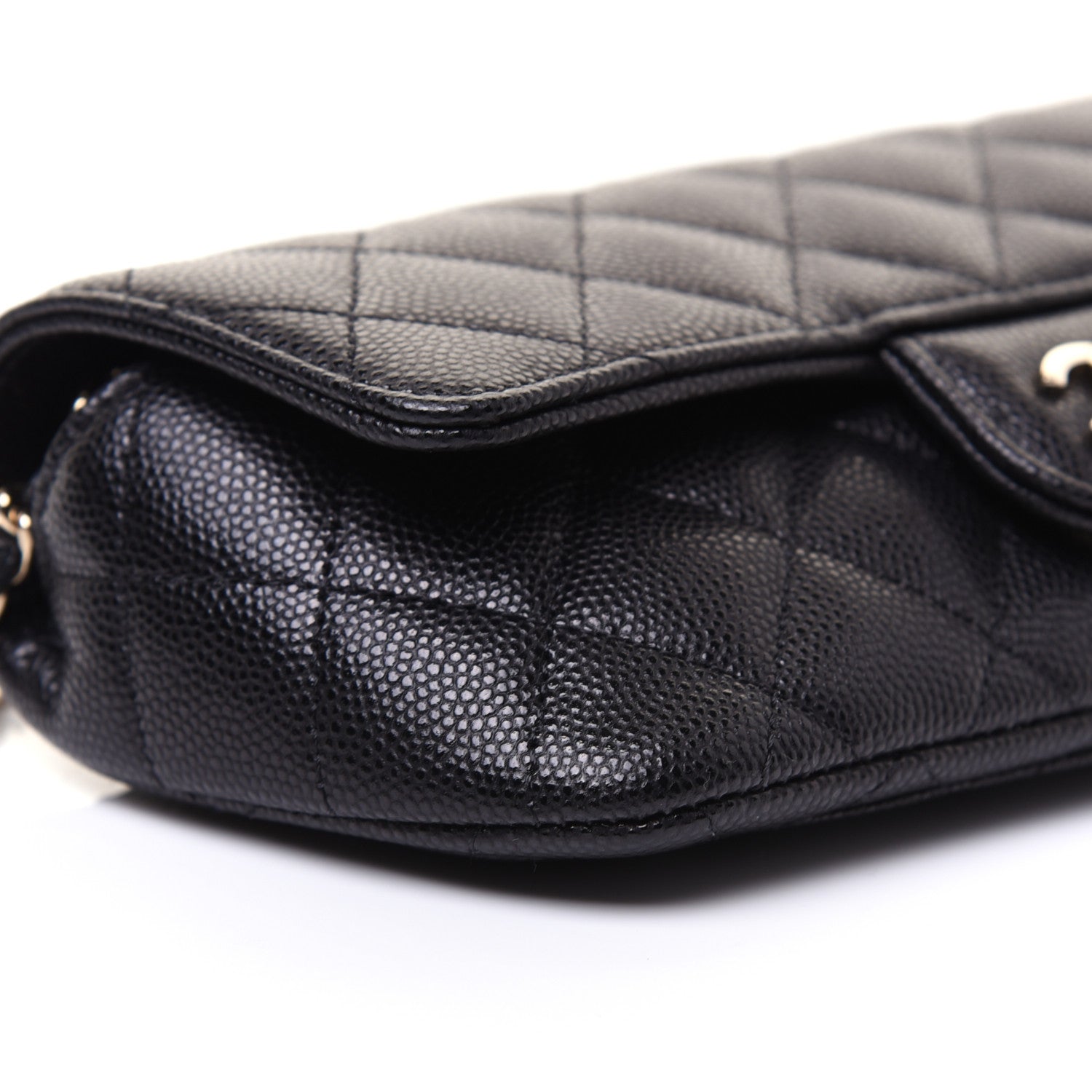 Chanel Caviar Quilted Glasses Case With Chain Black 7 of 14