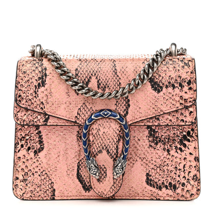 Gucci Snakeskin Enamel Mini Dionysus Shoulder Bag Pastel Pink 1 of 17