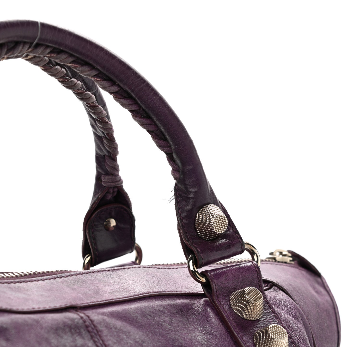 Agneau Giant 21 Silver Hardware Work Raisin