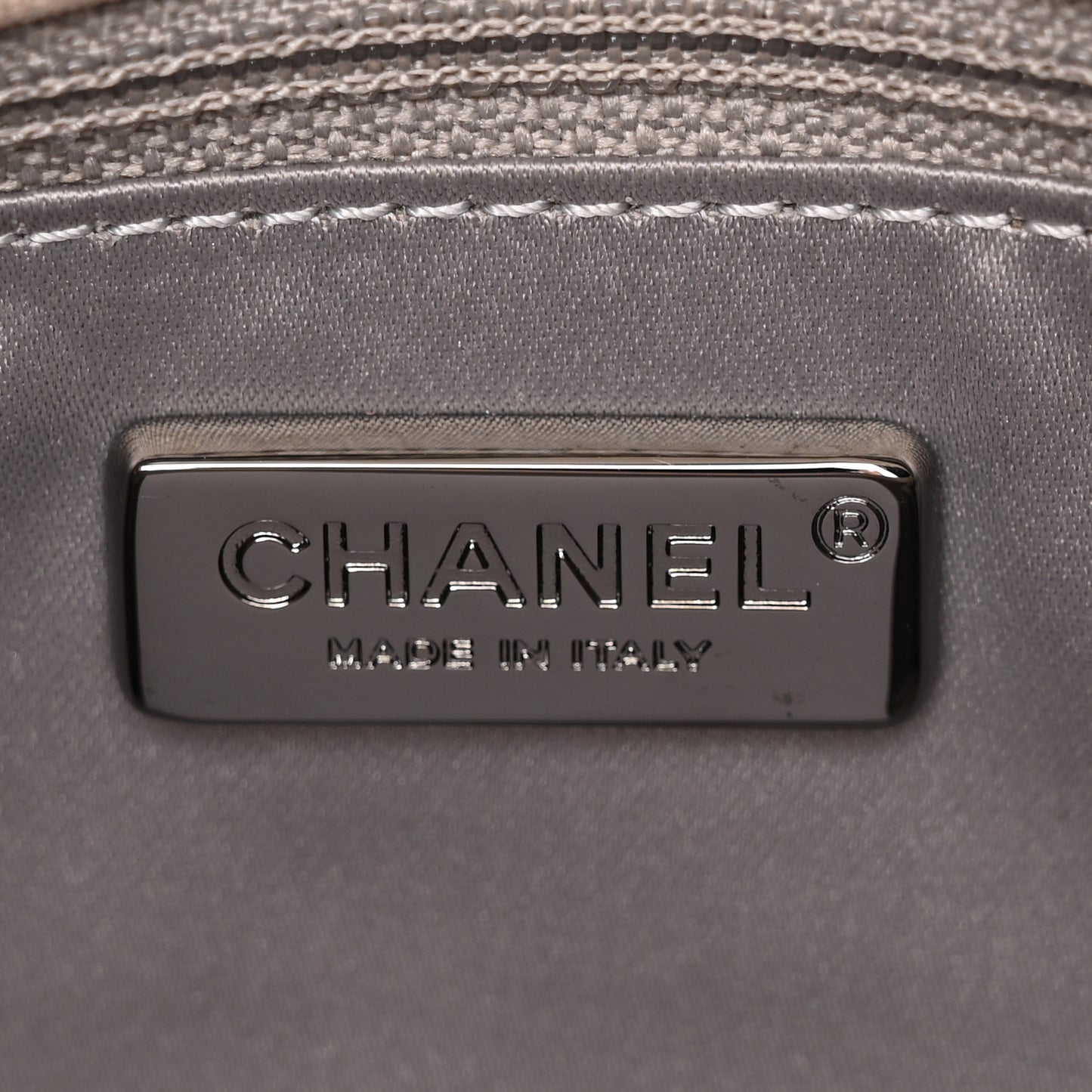 Suede Calfskin Crystal Mini Flap Silver