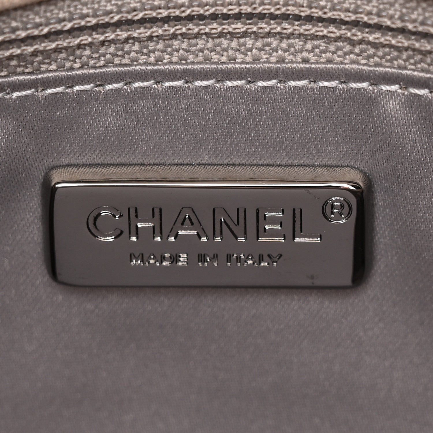 Chanel Suede Calfskin Crystal Mini Flap Silver 6 of 11