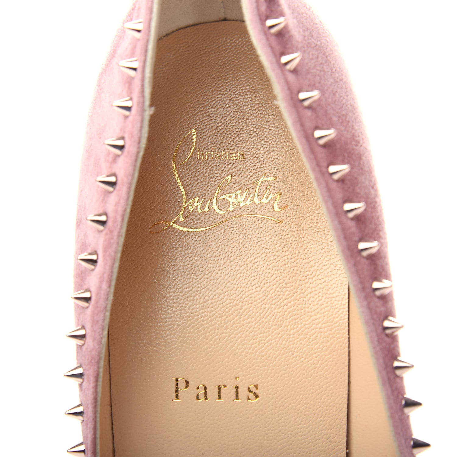 Christian Louboutin Veau Velours Anjalina 85 Pumps 41 Pink Bronze 8 of 10