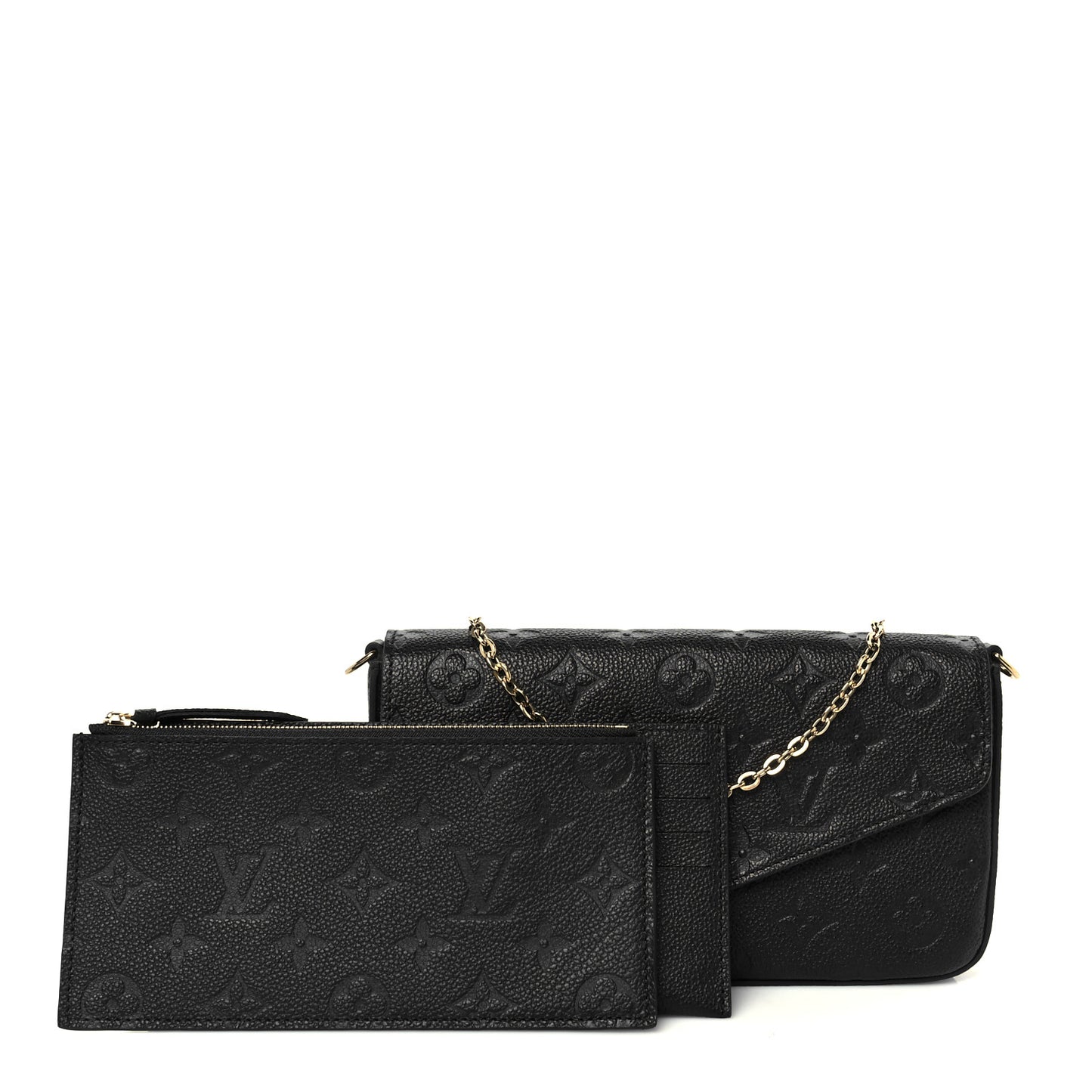 Empreinte Pochette Felicie Chain Wallet Black