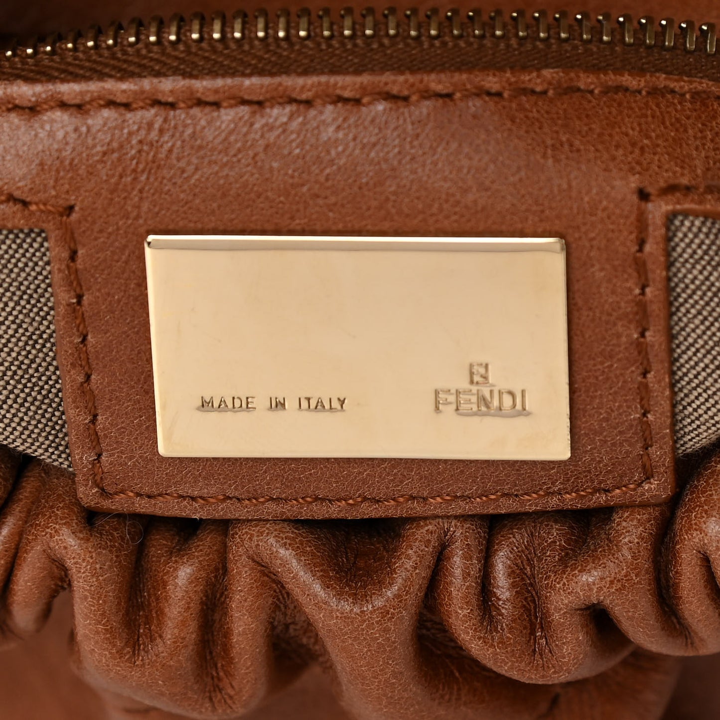 Lambskin Crocodile Embossed Medium Magic Bag Honey