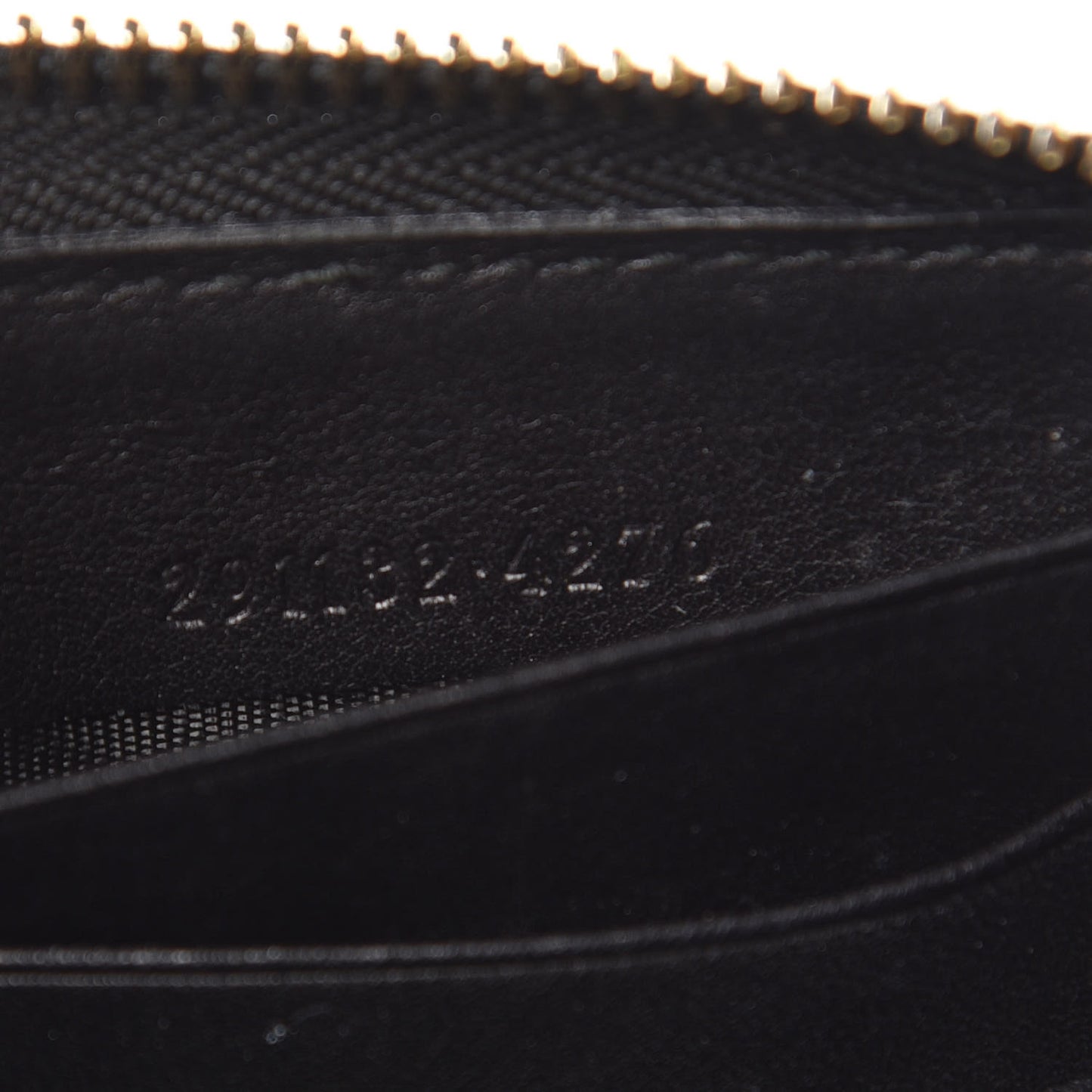 Guccissima Sukey Zip Around Wallet Black