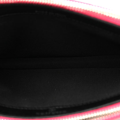 Chanel Patent Quilted Small Clutch With Chain Pink Black 5 of 11