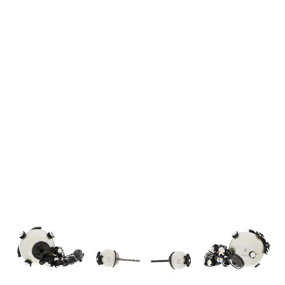 Christian Dior Pearl Crystal Tribales Butterfly Star Dangle Earrings Ruthenium Multicolor 3 of 6