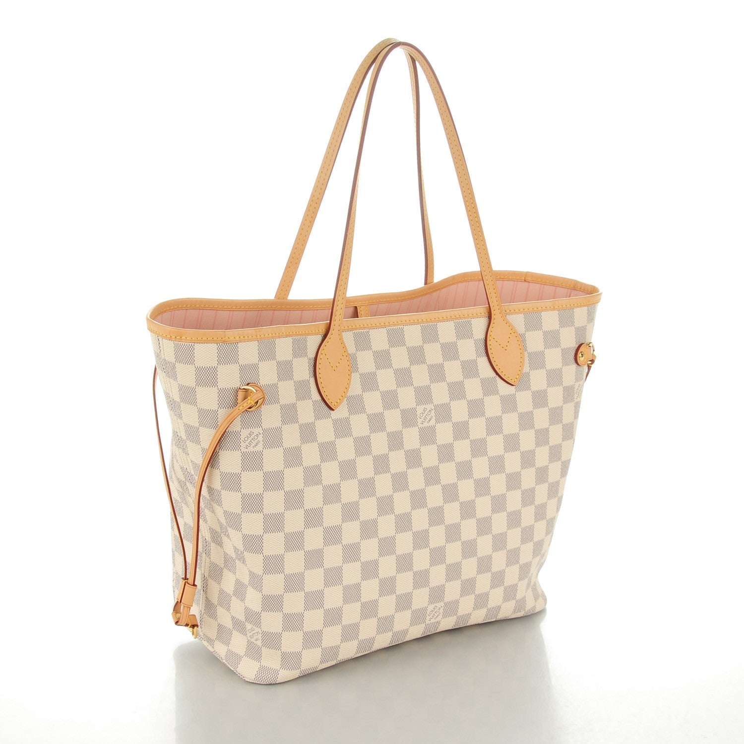 Louis Vuitton Damier Azur Neo Neverfull MM Rose Ballerine 4 of 9