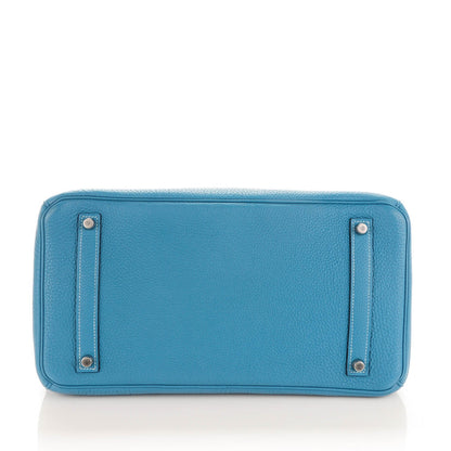 Hermes Togo Birkin 35 Blue Jean 6 of 22