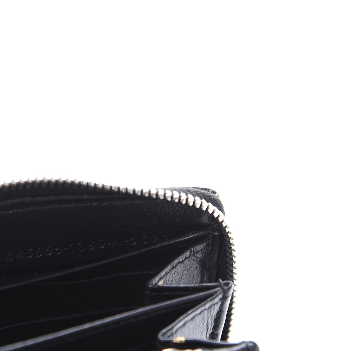 Calfskin Allover Logo Bazar Continental Zip Around Wallet Black Gold