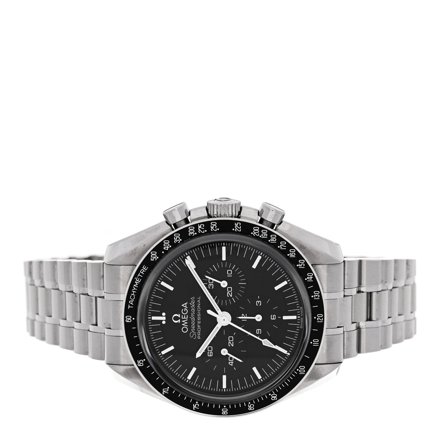 Omega Stainless Steel 42mm Speedmaster Moonwatch Professional Chronograph Manual Winding Watch Black 310.30.42.50.01.002 2 of 5