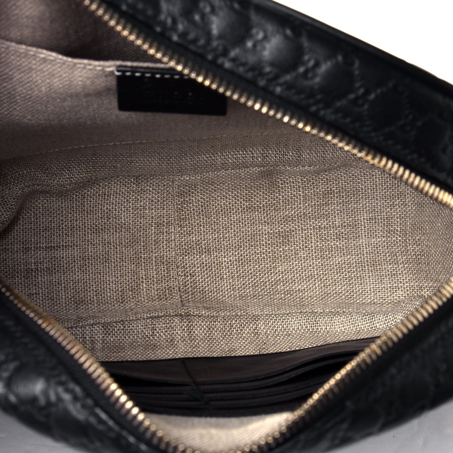 Microguccissima Mini Bree Messenger Bag Black
