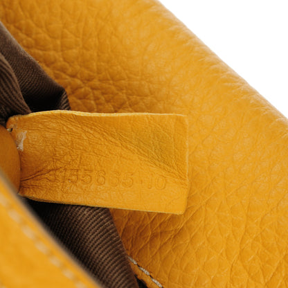 Chloe Calfskin Medium Marcie Round Crossbody Bag Curry Yellow 8 of 9