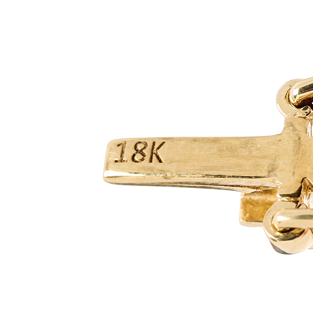 18K Yellow Gold Mini Bezel Tennis Bracelet