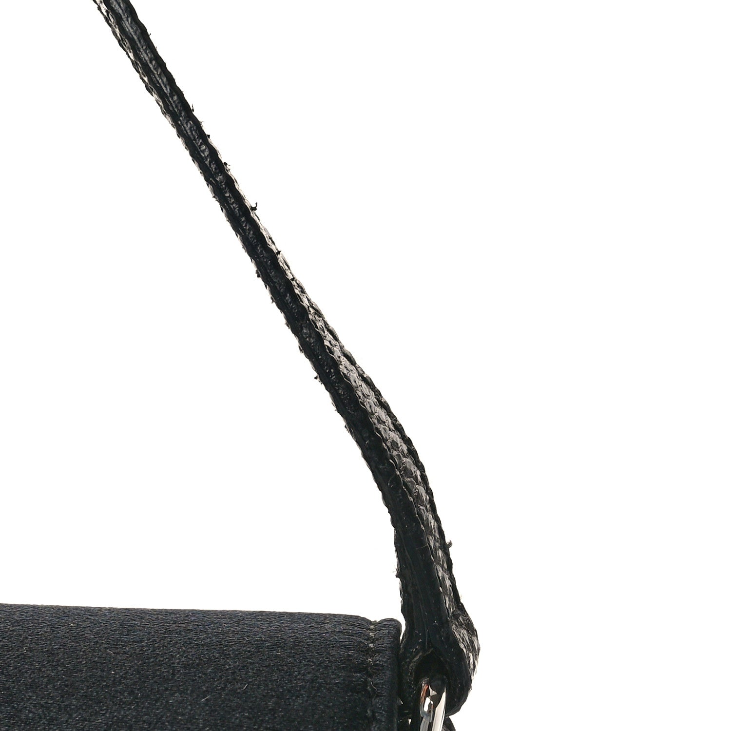 Gucci Satin Lizard Crystal GG Pochette Black 11 of 12