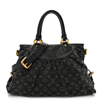 Louis Vuitton Denim Neo Cabby MM Black 1 of 13
