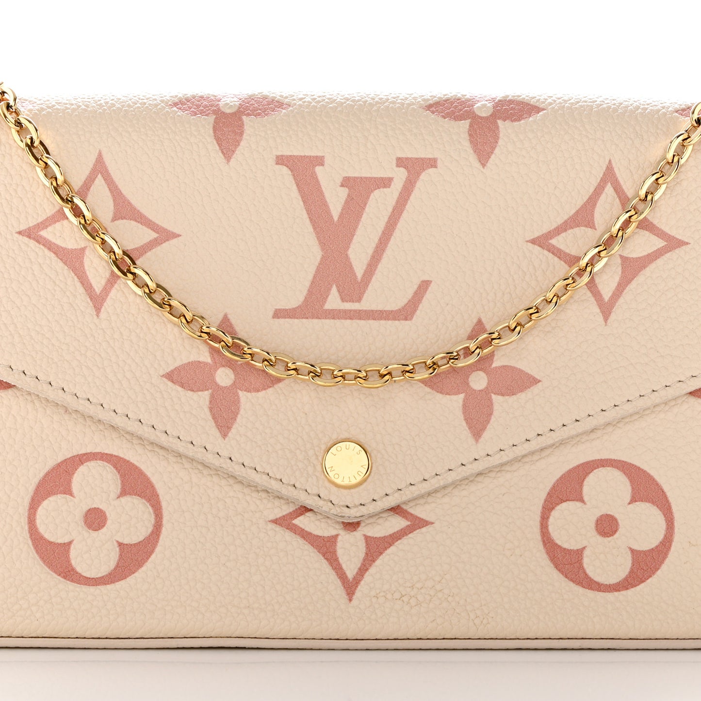 Empreinte Monogram Giant By The Pool Felicie Pochette Chain Wallet Creme Rose Trianon