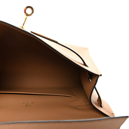 Hermes Swift Kelly Pochette Clutch Chai 5 of 10