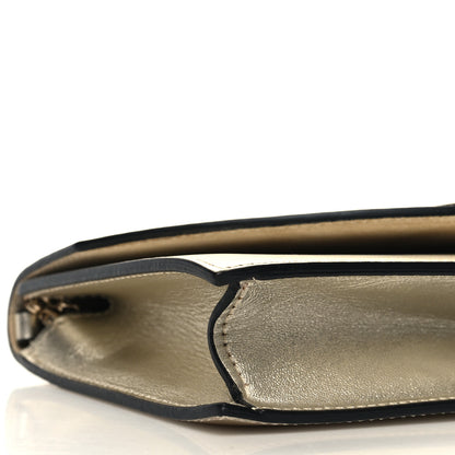Christian Louboutin Metallic Nappa Laminated Loubi54 Crossbody Clutch Gold 8 of 9