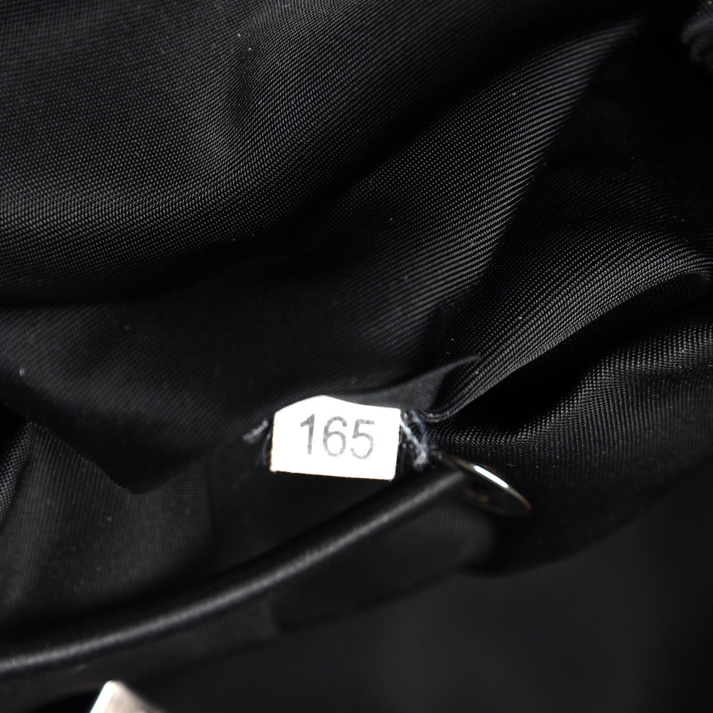 Tessuto Nylon Impunturato Double Buckle Backpack Black