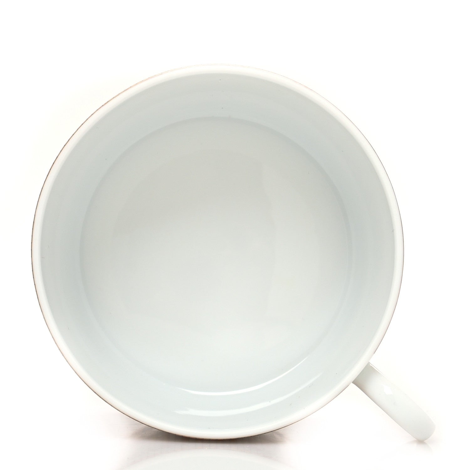 Hermes Porcelain Mosaique Au 24 Gold Breakfast Cup and Saucer 4 of 11