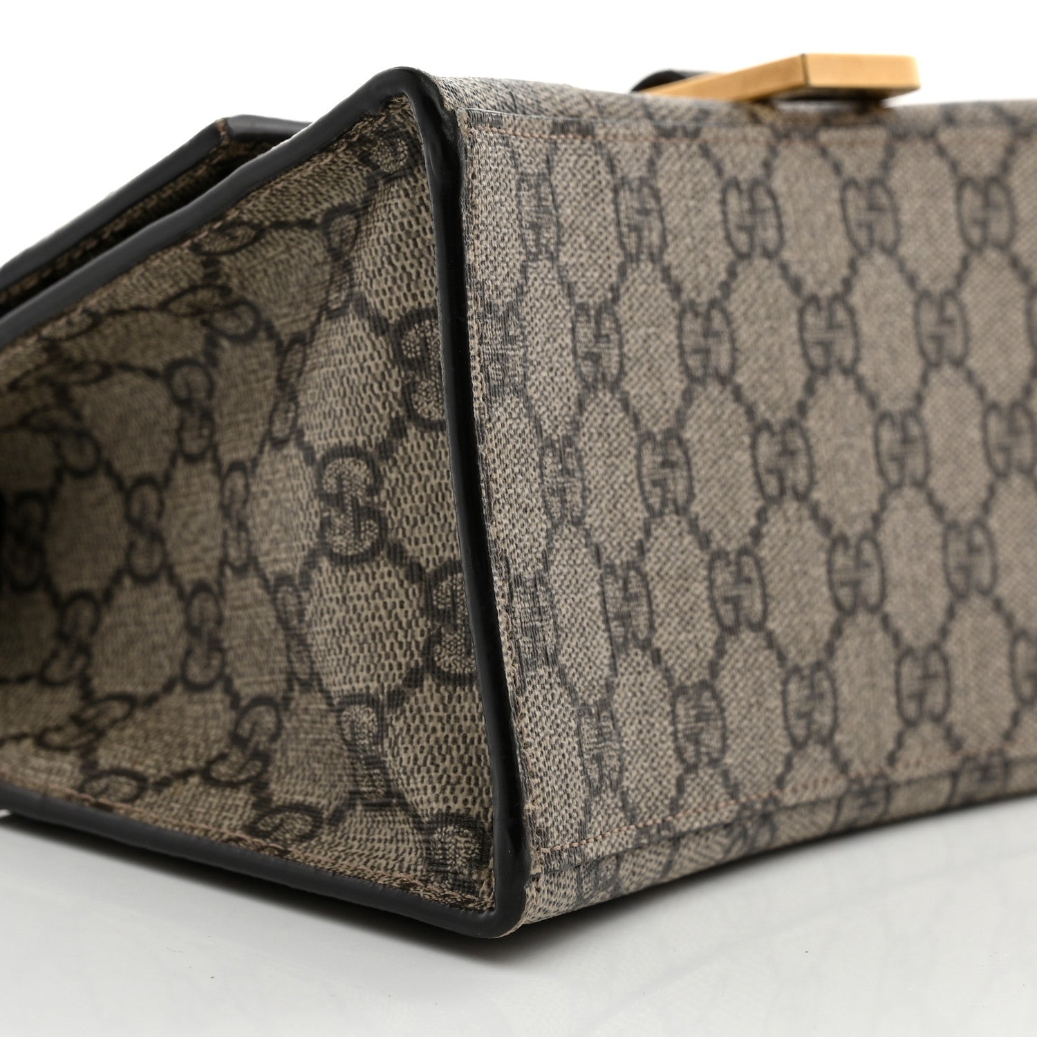 Balenciaga X GUCCI GG Supreme Monogram Small Hourglass Top Handle Bag Beige Ebony 9 of 10