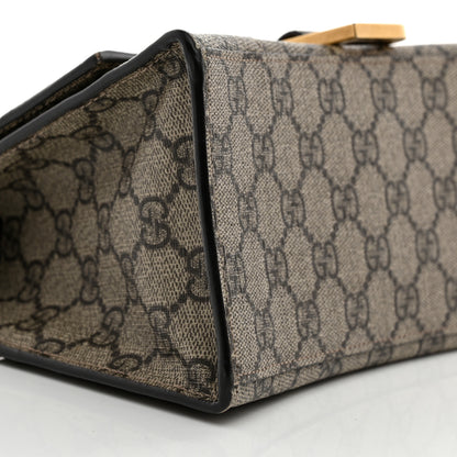 Balenciaga X GUCCI GG Supreme Monogram Small Hourglass Top Handle Bag Beige Ebony 9 of 10