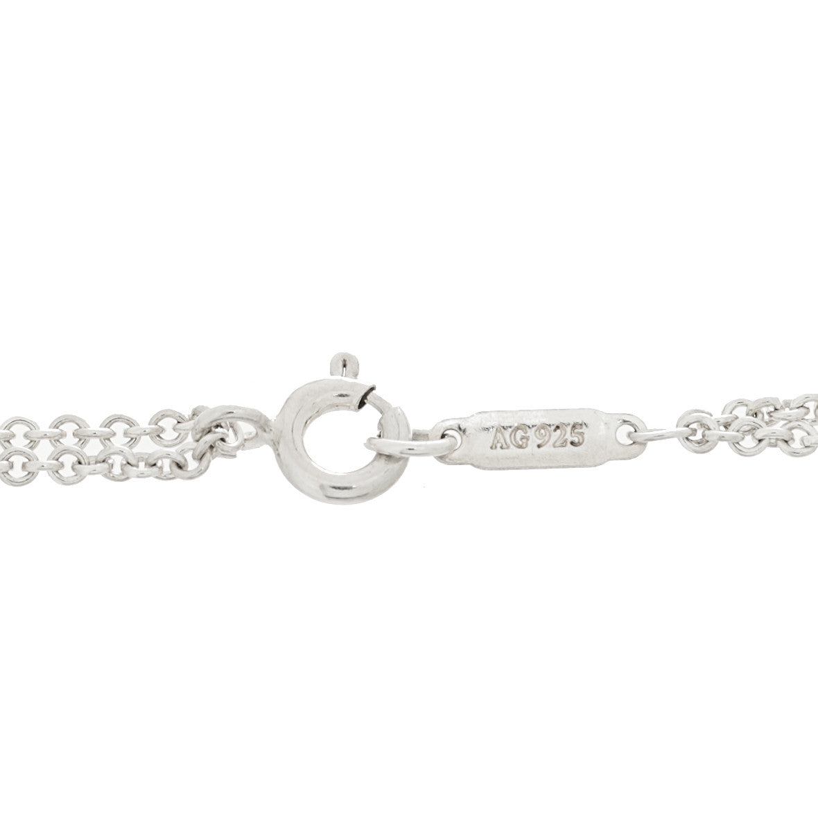 Tiffany Sterling Silver Infinity Double Chain Bracelet 3 of 3