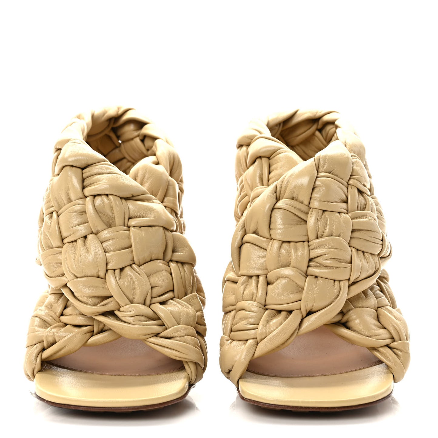 Shiny Nappa Intrecciato The Board Sandals 36.5 Bandage