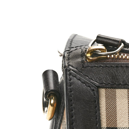 Burberry Haymarket Check Medium Alchester Bowling Bag Chocolate 9 of 14