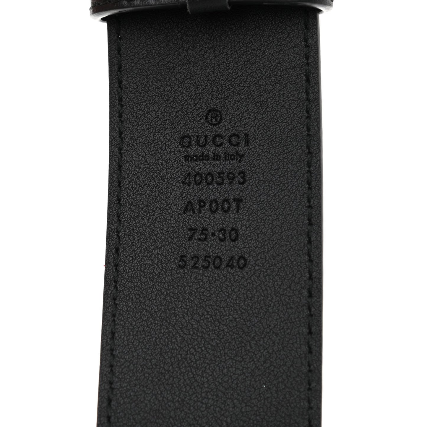 Calfskin Double G 40mm Belt 75 30 Black